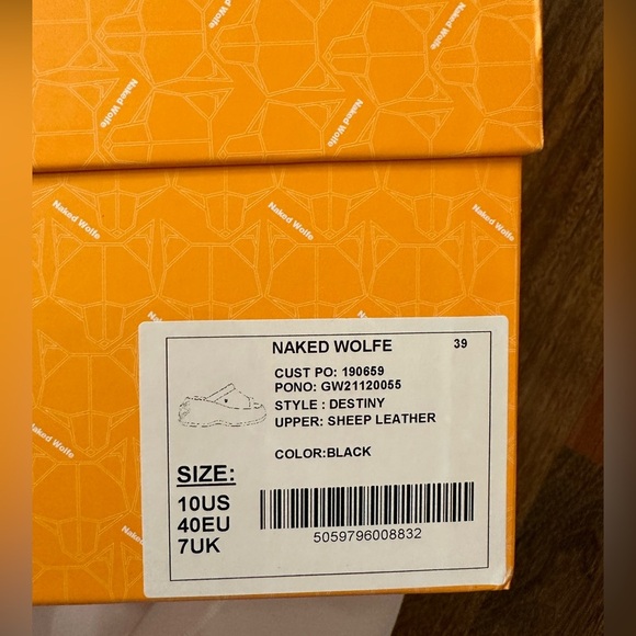 Naked Wolfe slides "The Destiny" new in box. Size 10. - Picture 6 of 7